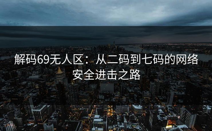 解码69无人区：从二码到七码的网络安全进击之路